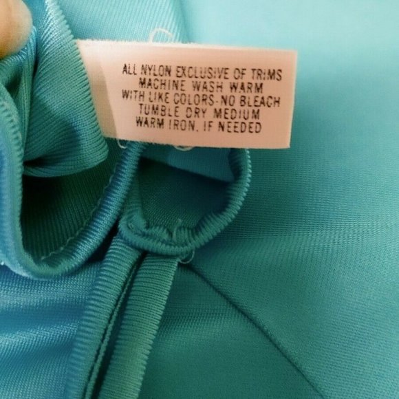 Vintage Shadowline Small Green Fit Flare Nightgown - Picture 6 of 6